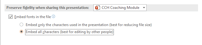 disclaimer for training presentation